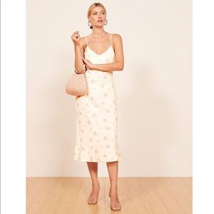 Reformation Jaxon midi dress in Vacation